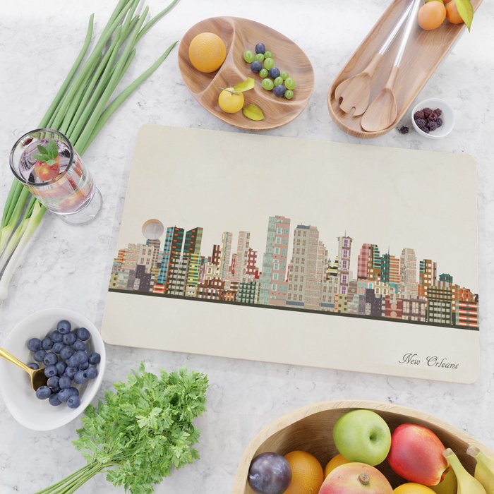 new orleans skyline Cutting Board Gallery Image 2