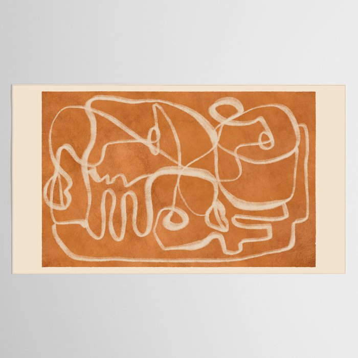 Abstract line art 205 Tablecloth Gallery Image 2