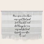 Once upon a time she said fuck this - pretty script Wall Hanging Gallery Image 1