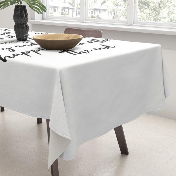 Once upon a time she said fuck this - pretty script Tablecloth Gallery Image 3