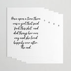 Once upon a time she said fuck this - pretty script Wrapping Paper Gallery Image 3