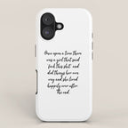Once upon a time she said fuck this - pretty script iPhone Case Gallery Image 1
