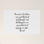 Once upon a time she said fuck this - pretty script Welcome Mat Gallery Image 1