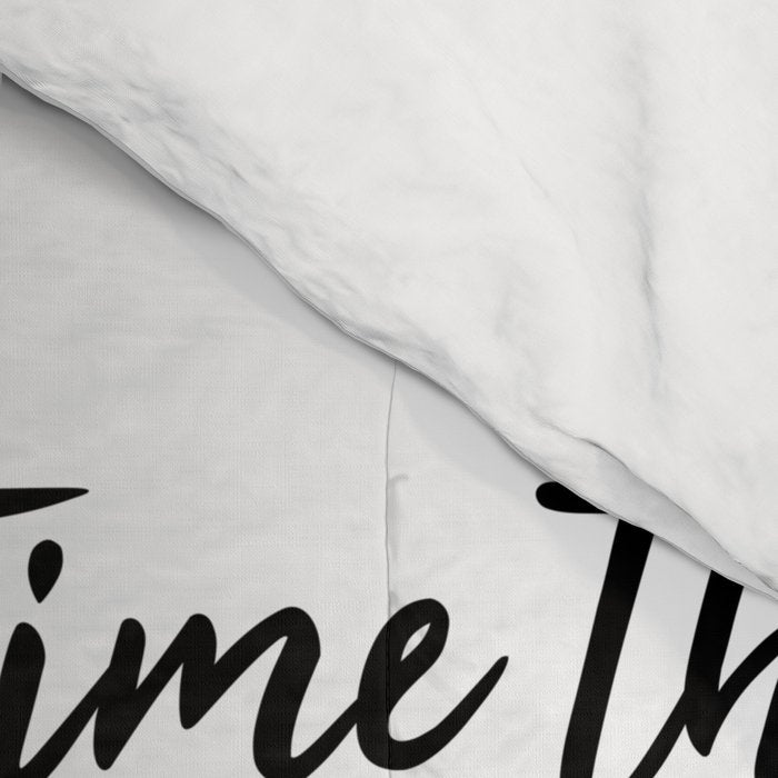 Once upon a time she said fuck this - pretty script Comforter Gallery Image 4