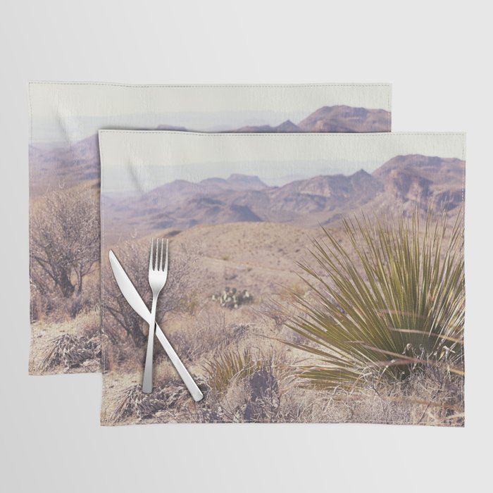 Big Bend National Park Sotol Overlook x West Texas Photography Placemat Gallery Image 1