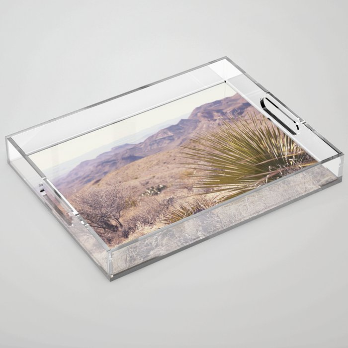 Big Bend National Park Sotol Overlook x West Texas Photography Acrylic Tray Gallery Image 1