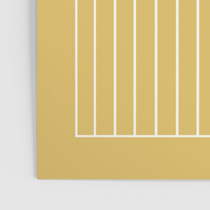 Minimal Arch XXXV Sunshine Yellow Modern Geometric Lines Poster Gallery Image 3