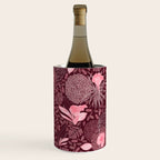 Forest Full of Wild Mushrooms in Burgundy & Peach Wine Chiller Gallery Image 3