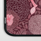 Forest Full of Wild Mushrooms in Burgundy & Peach Laptop Sleeve Gallery Image 3