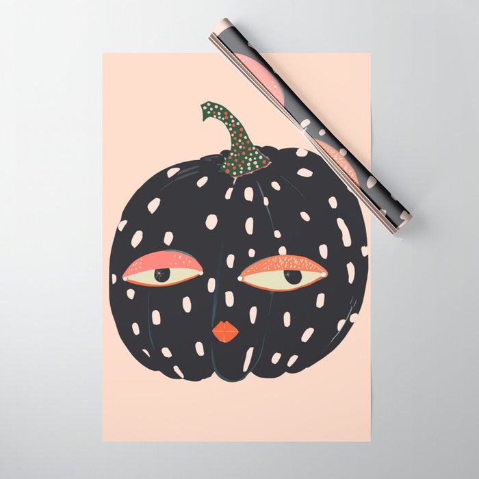 Pumpkin Persona Wrapping Paper Gallery Image 1