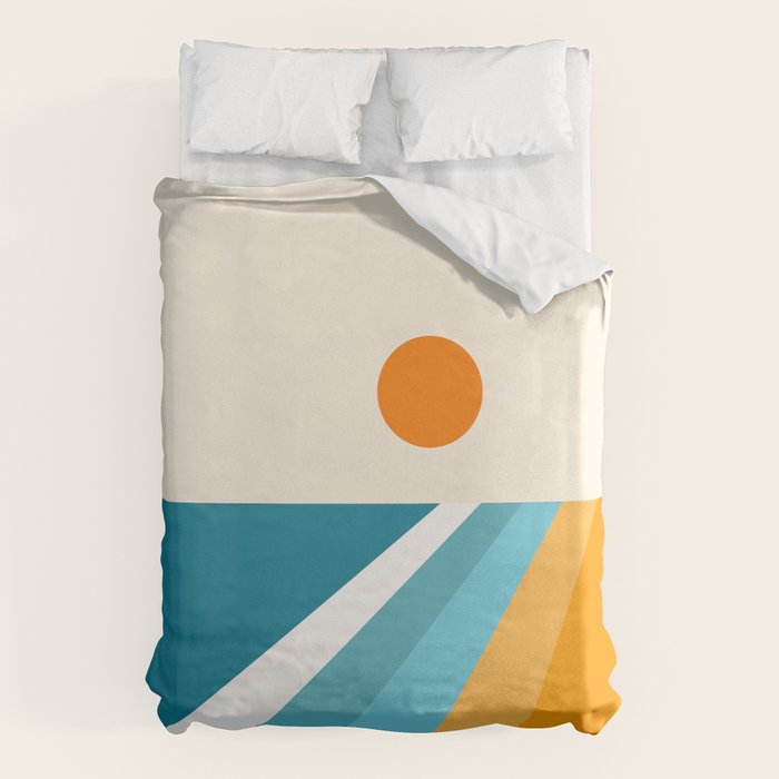 Geometric Landscape 26A Duvet Cover Gallery Image 1