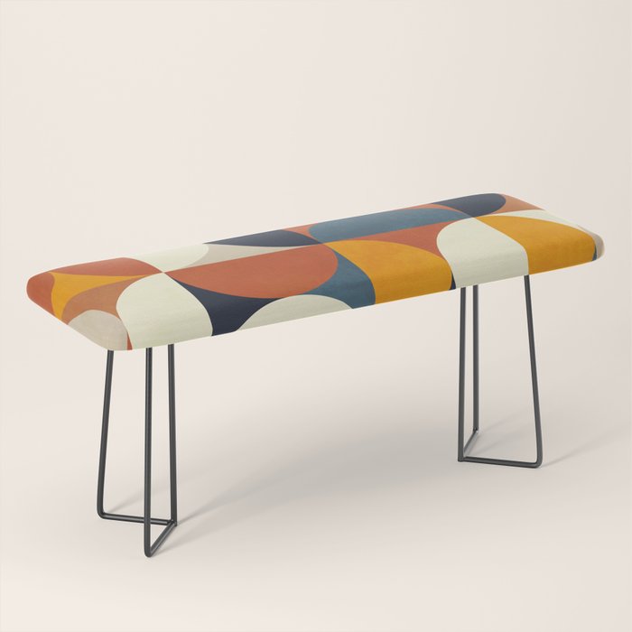 mid century abstract shapes fall winter 3 Bench Gallery Image 1