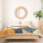 mid century abstract shapes fall winter 3 Duvet Cover Gallery Image 3