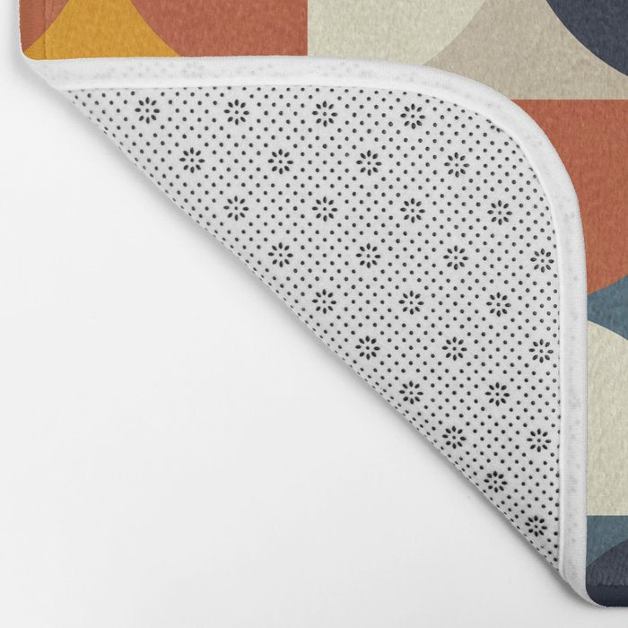 mid century abstract shapes fall winter 3 Bath Mat Gallery Image 2