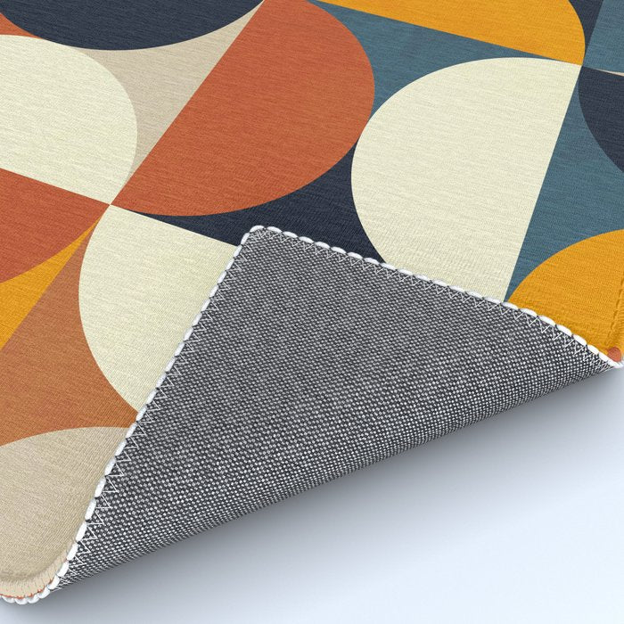mid century abstract shapes fall winter 3 Rug Gallery Image 4