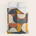 mid century abstract shapes fall winter 3 Duvet Cover Gallery Image 6