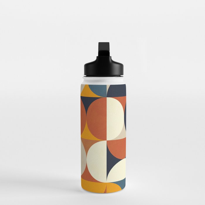 mid century abstract shapes fall winter 3 Water Bottle Gallery Image 3