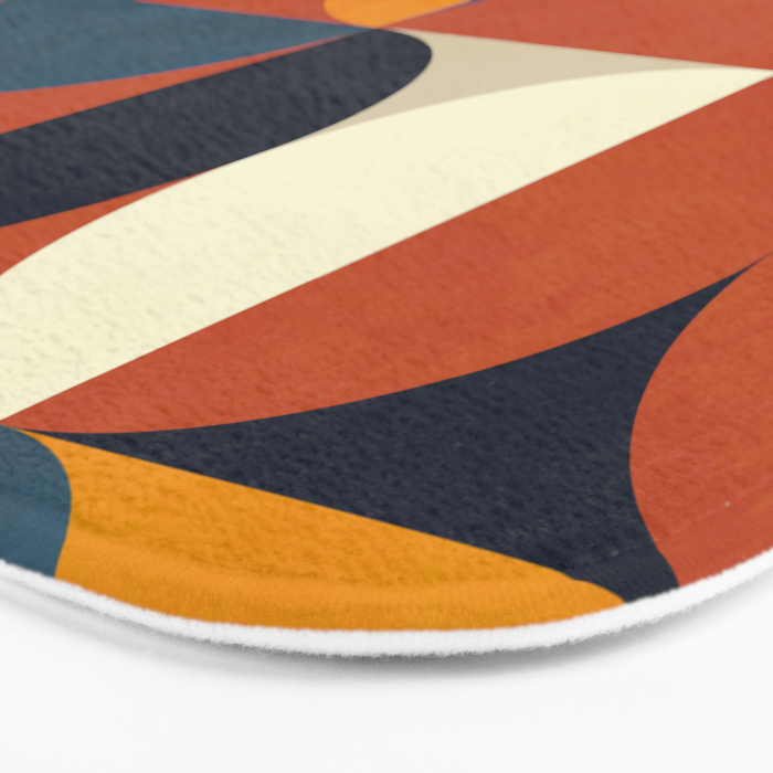 mid century abstract shapes fall winter 3 Bath Mat Gallery Image 3