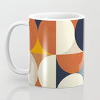 mid century abstract shapes fall winter 3 Coffee Mug Gallery Image 3