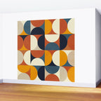 mid century abstract shapes fall winter 3 Wall Mural Gallery Image 2