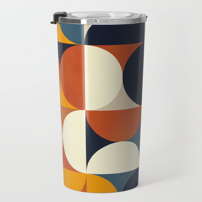 mid century abstract shapes fall winter 3 Travel Mug Gallery Image 3