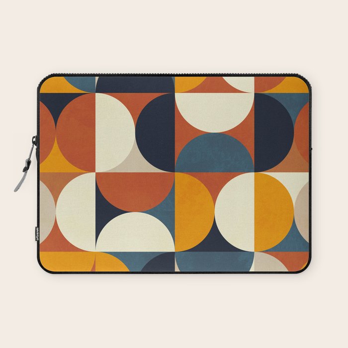 mid century abstract shapes fall winter 3 Laptop Sleeve Gallery Image 1