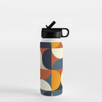 mid century abstract shapes fall winter 3 Water Bottle Gallery Image 1