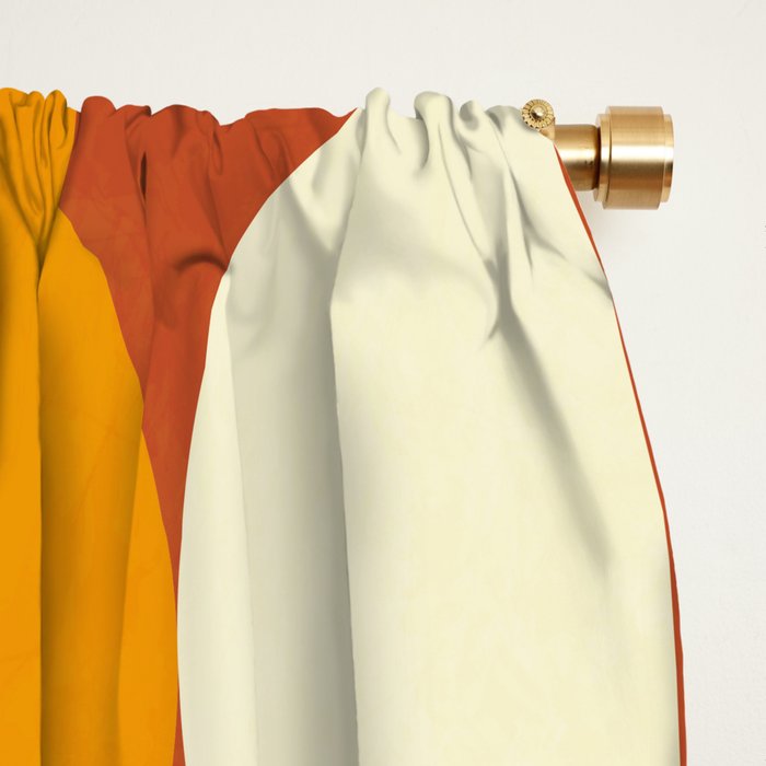 mid century abstract shapes fall winter 3 Window Curtain Gallery Image 2