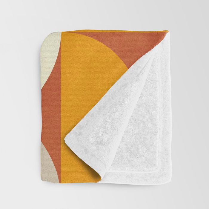 mid century abstract shapes fall winter 3 Throw Blanket Gallery Image 3
