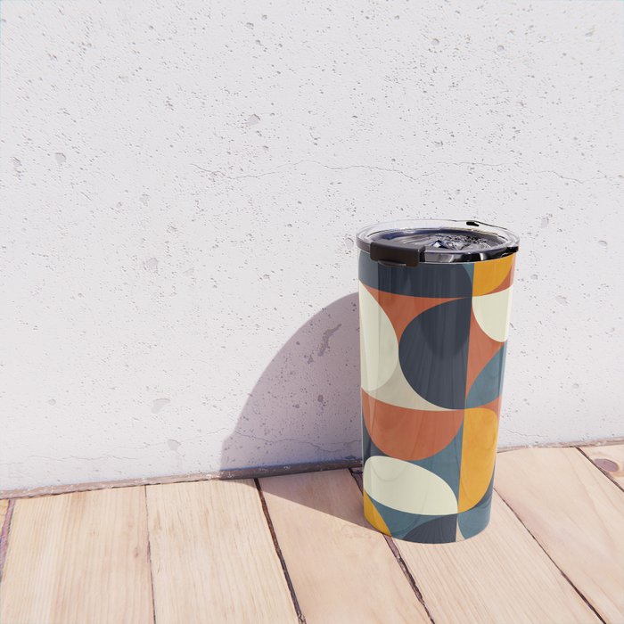 mid century abstract shapes fall winter 3 Travel Mug Gallery Image 4
