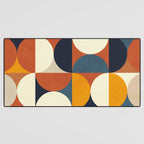mid century abstract shapes fall winter 3 Desk Mat Gallery Image 3