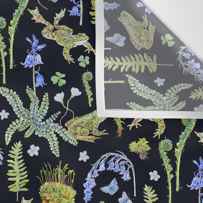 Frolicking Frogs and Ferns Wall Tapestry Gallery Image 3
