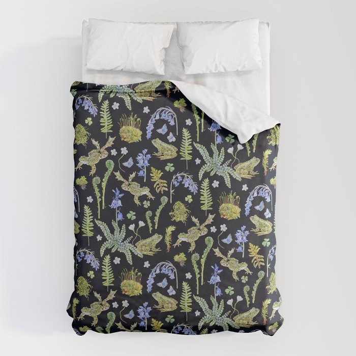 Frolicking Frogs and Ferns Duvet Cover Gallery Image 1