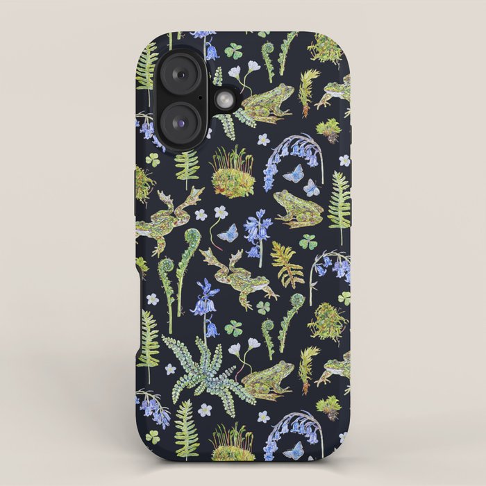 Frolicking Frogs and Ferns iPhone Case Gallery Image 1