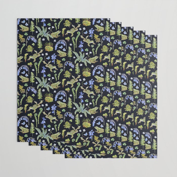 Frolicking Frogs and Ferns Wrapping Paper Gallery Image 3