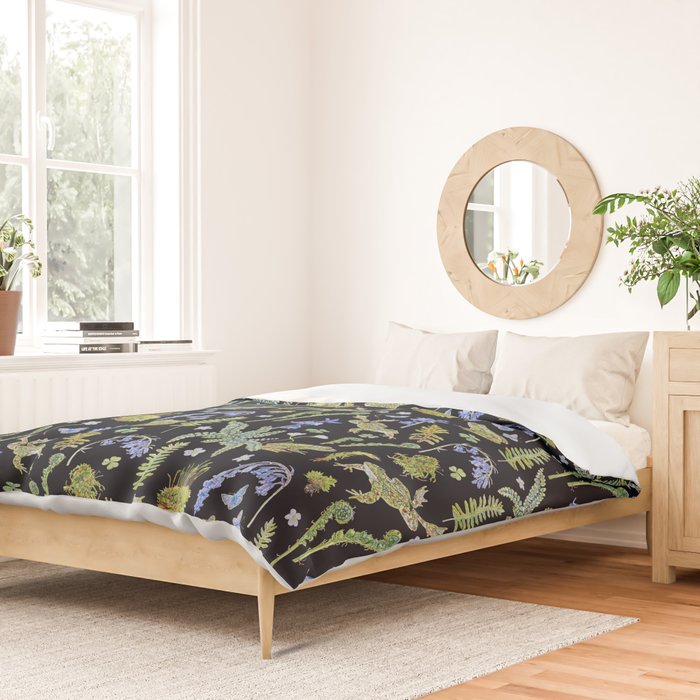 Frolicking Frogs and Ferns Duvet Cover Gallery Image 2
