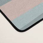 Festive, Abstract, Stripes Pattern, Pink, Green, White Desk Mat Gallery Image 4