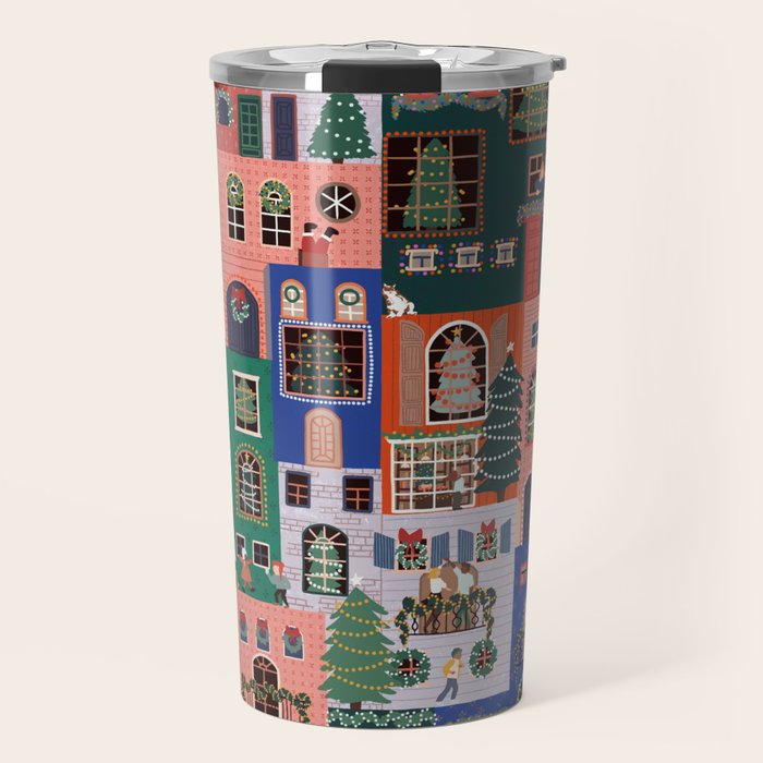 Happy Holidays Travel Mug Gallery Image 1