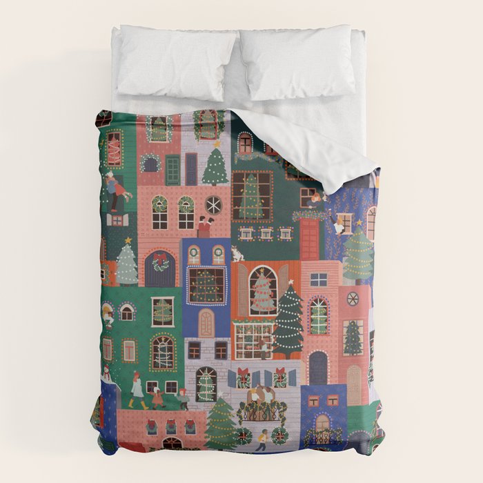 Happy Holidays Duvet Cover Gallery Image 1