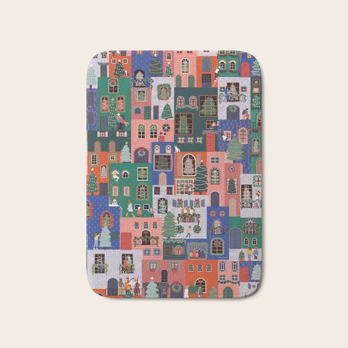 Happy Holidays Bath Mat Gallery Image 1