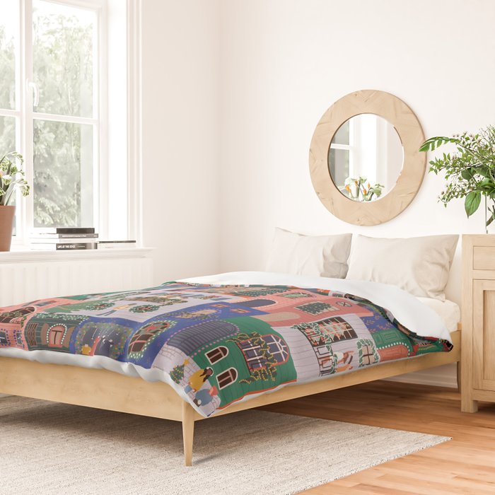 Happy Holidays Duvet Cover Gallery Image 2