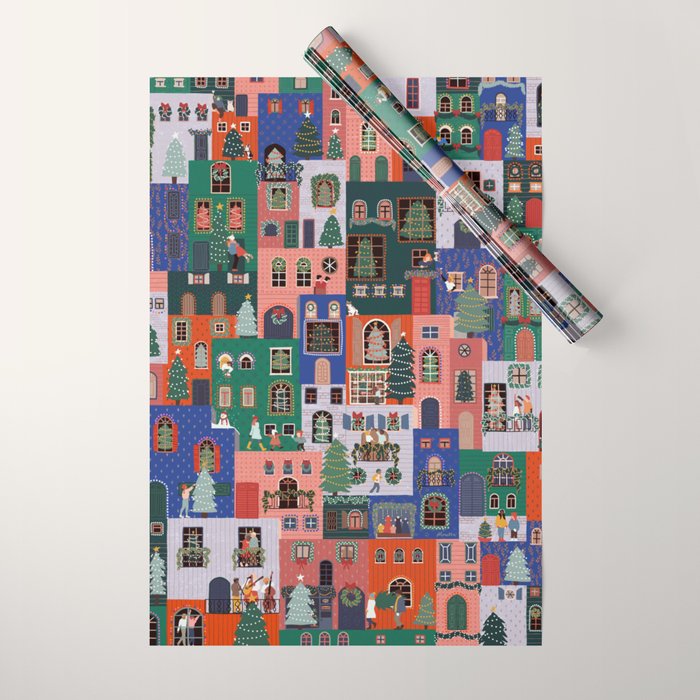 Happy Holidays Wrapping Paper Gallery Image 1