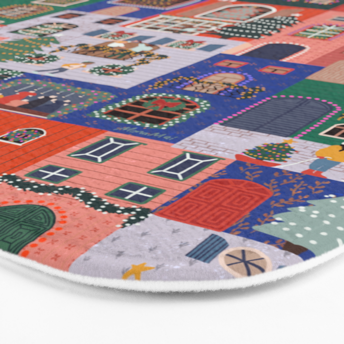 Happy Holidays Bath Mat Gallery Image 3