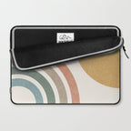 Mid Century Colorful Sun and Rainbow Laptop Sleeve Gallery Image 2