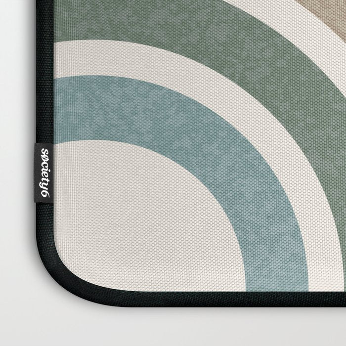Mid Century Colorful Sun and Rainbow Laptop Sleeve Gallery Image 3