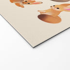 Foxes - beige Welcome Mat Gallery Image 2