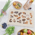Foxes - beige Cutting Board Gallery Image 2