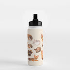 Foxes - beige Water Bottle Gallery Image 2