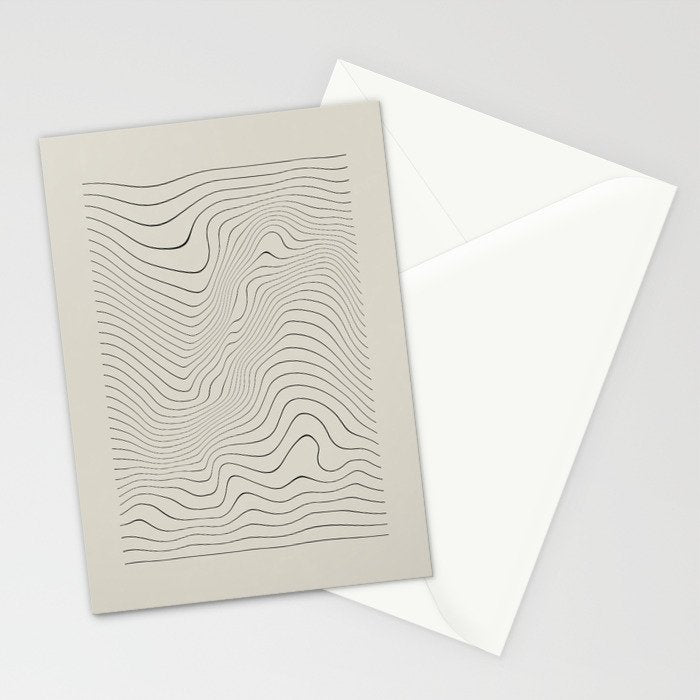 Line Distortion #3 Stationery Card Gallery Image 2