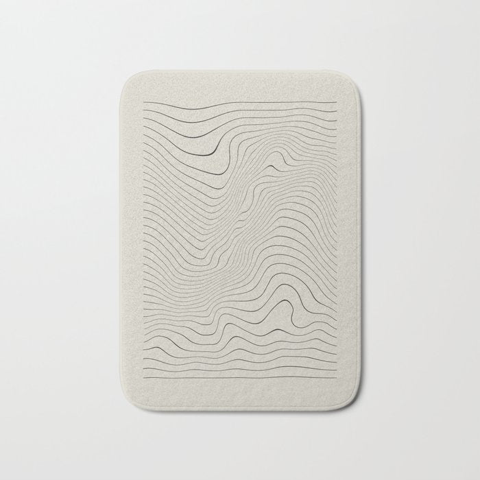 Line Distortion #3 Bath Mat Gallery Image 1